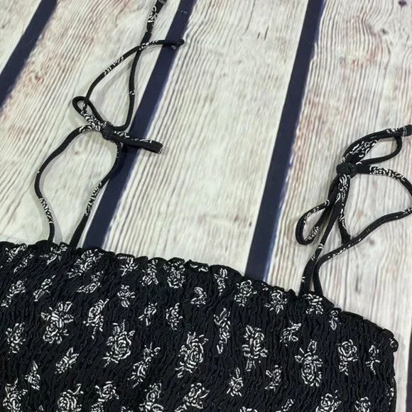 POLO RL Black White Floral Stencil Bikini Set L - Picture 10 of 16